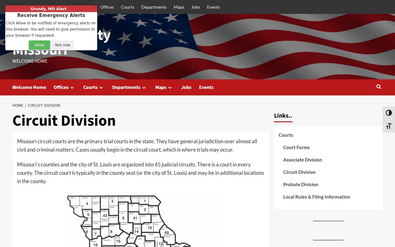 Grundy County Circuit Division contact information
