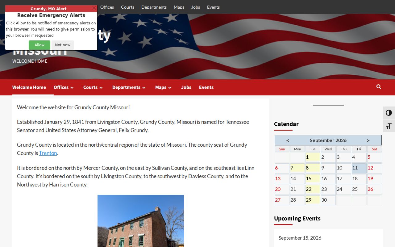 official Grundy County homepage